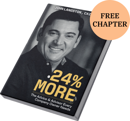 Subscribe to John's newsletter and receive a free download of the first chapter of 24% MORE: The Advice and Advisor Every Company Needs.